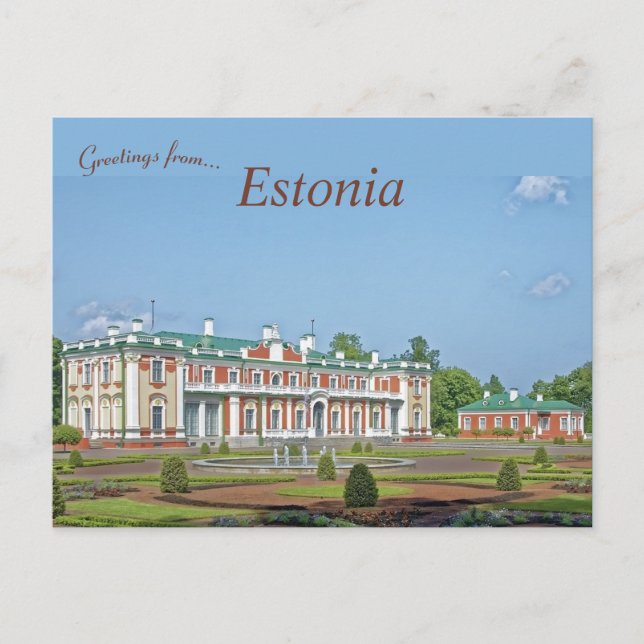 Castle Katharinental in Tallin Estonia Postcard (Front)