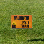 Castle Keep Halloween Horror 18 x 12 Yard Sign V2