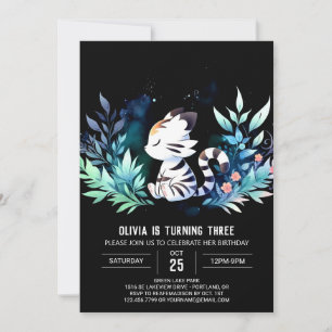 Castle Kids Tiger Birthday Invitation