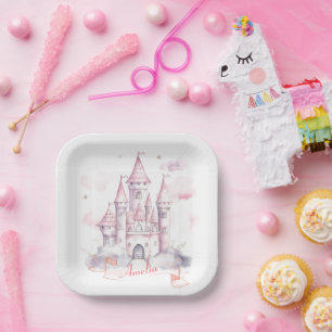 Castle Kingdom Princess 1st Birthday Party Paper Plates