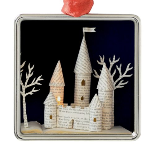Castle light box 2013 metal ornament