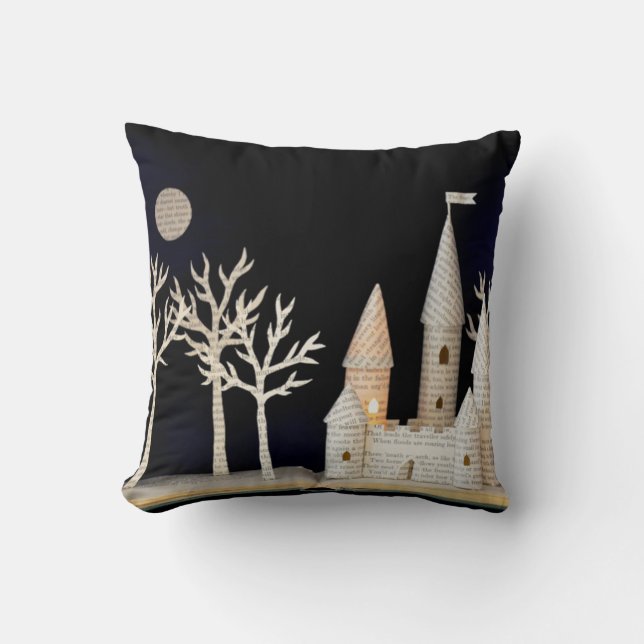 Castle light box 2013 throw pillow (Front)