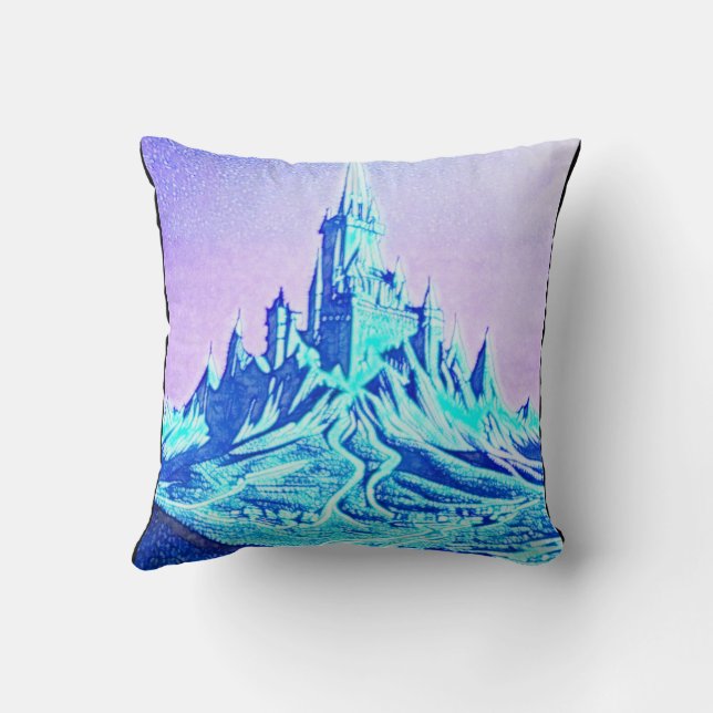 Castle Maelstrom Throw Pillow (Back)