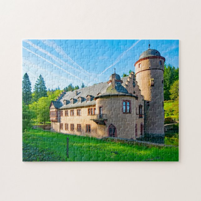 Castle Mespelbrunn Bavaria Germany. Jigsaw Puzzle (Horizontal)