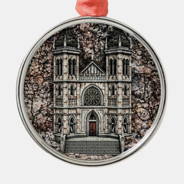 Castle Metal Ornament (Front)