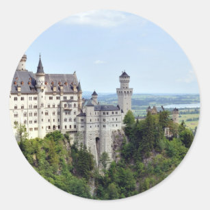 Castle Neuschwanstein Bavaria Germany Classic Round Sticker