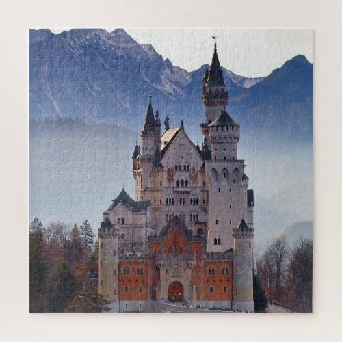 Castle Neuschwanstein in Fall _ Bavarian Castle Jigsaw Puzzle