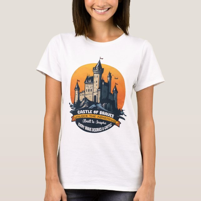 Castle of Braves: Unlock the Adventure T-Shirt (Front)