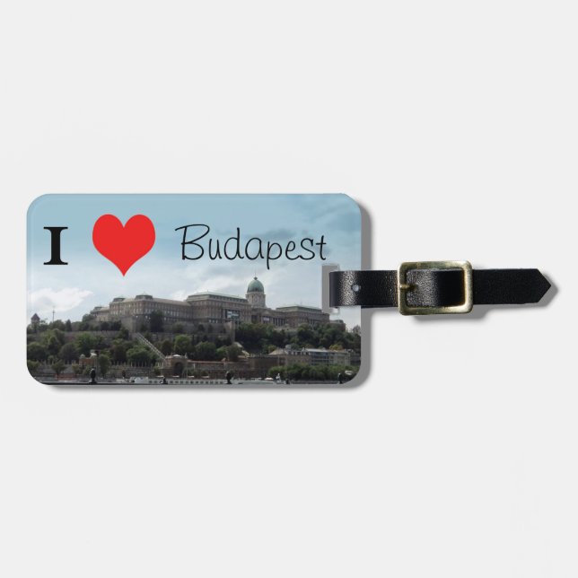 Castle of Buda -  I heart Budapest Luggage Tag (Front Horizontal)