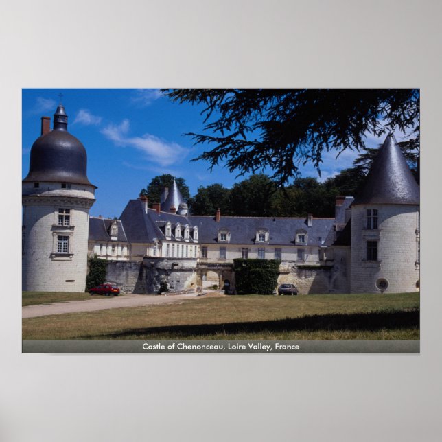 Castle of Chenonceau, Loire Valley, France Poster (Front)