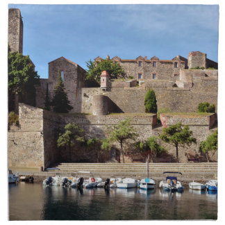 Castle of Collioure in France Napkin