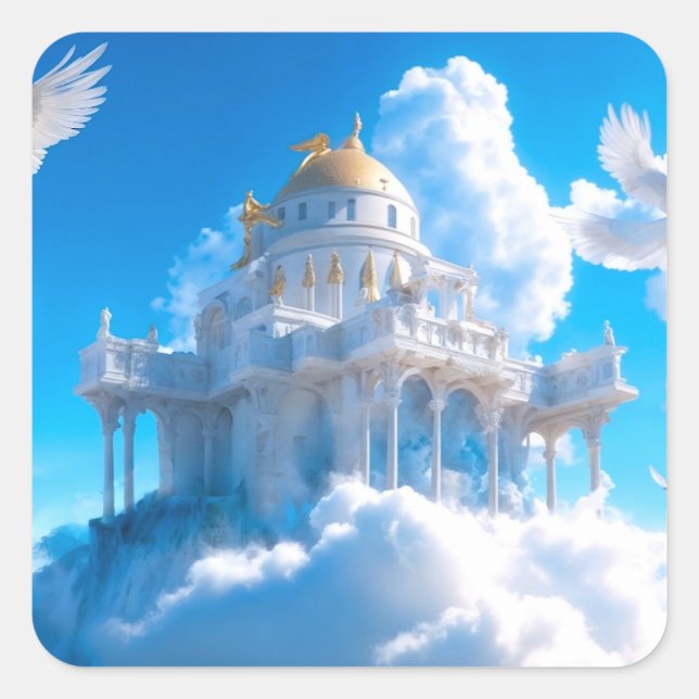 Castle of Lofty Aspirations Square Sticker (Front)