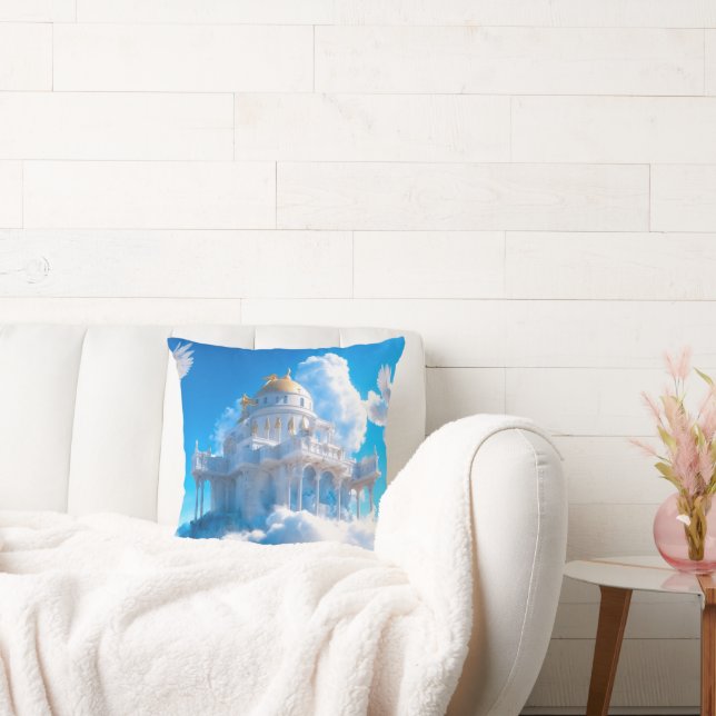 Castle of Lofty Aspirations Throw Pillow (Couch)