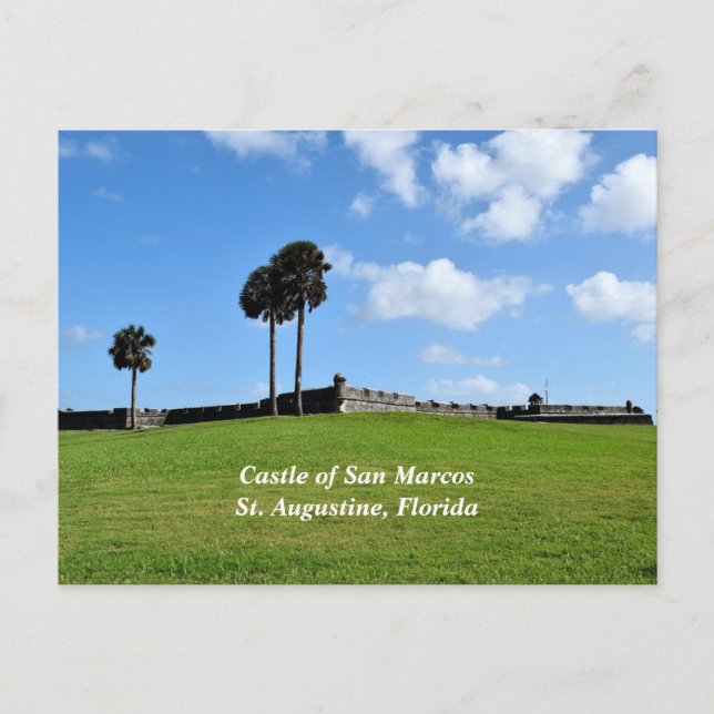 Castle of San Marco St. Augustine, Florida Holiday Postcard (Front)