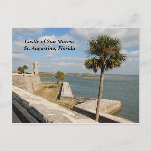Castle of San Marcos  Holiday Postcard (Front)