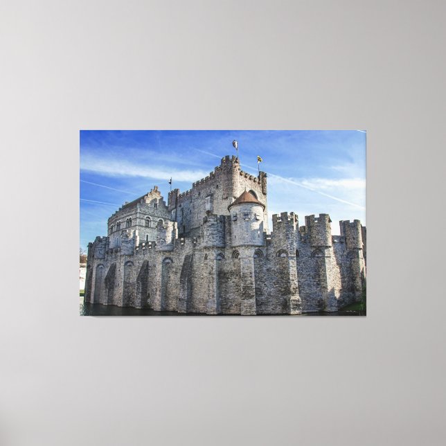 Castle of the Counts in Ghent Canvas Print (Front)
