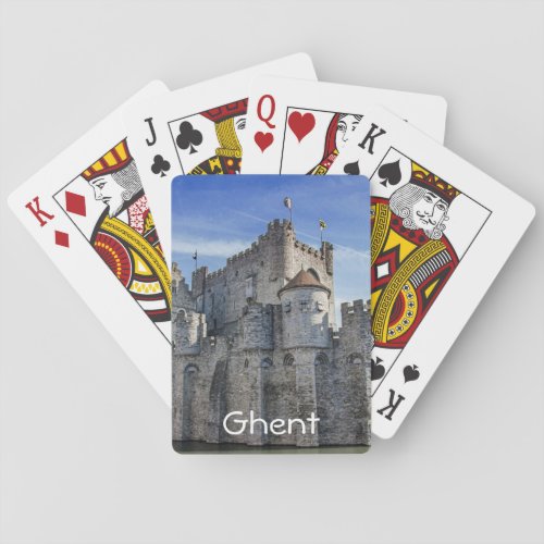 Castle of the Counts in Ghent Poker Cards
