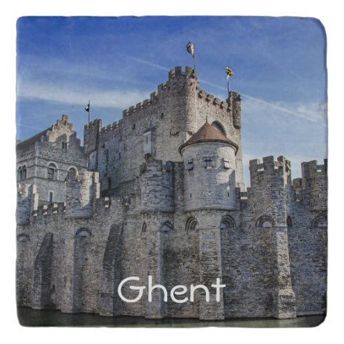 Castle of the Counts in Ghent Square Trivet