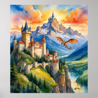 Castle of the Dragon's Dawn Poster