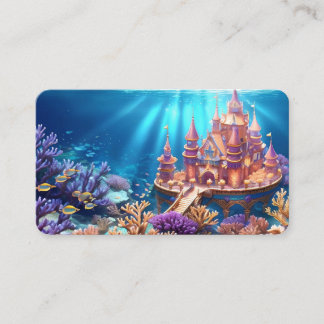 Castle of the Underwater Realm Bookmark Business Card