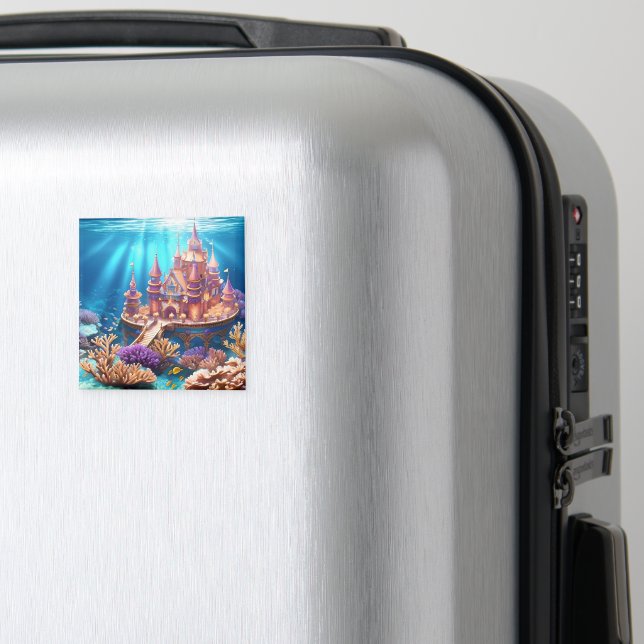 Castle of the Underwater Realm Magnet (In Situ (Luggage))