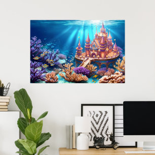 Castle of the Underwater Realm Poster