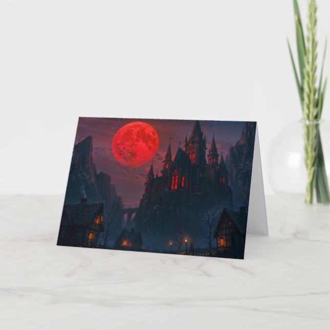 Castle of the Vampire's Blood Holiday Card (Front)