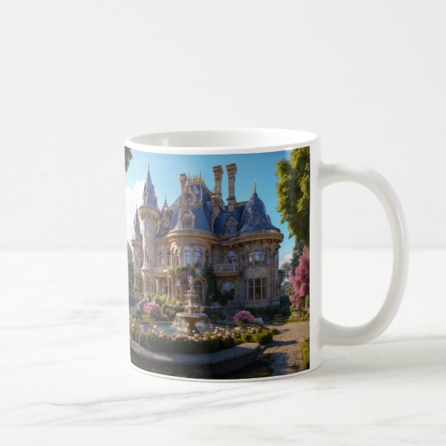 Castle of Victorian Splendor Coffee Mug (Right)
