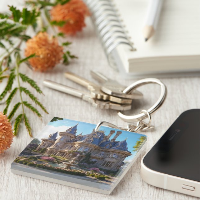 Castle of Victorian Splendor Keychain (Front Right)
