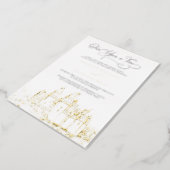 Castle Once Upon A Time Fairy Tale Wedding Gold Foil Invitation (Rotated)