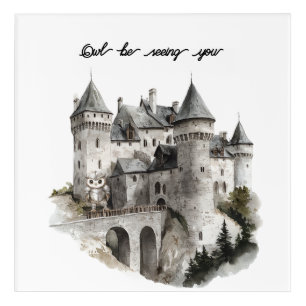 Castle Owl Be Seeing You Acrylic Print