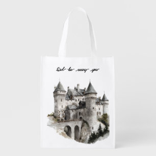Castle Owl Be Seeing You Grocery Bag