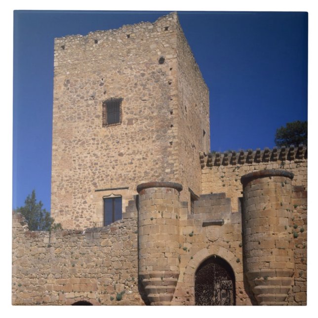 Castle Pedraza, Castile Leon, Spain 2 Tile (Front)
