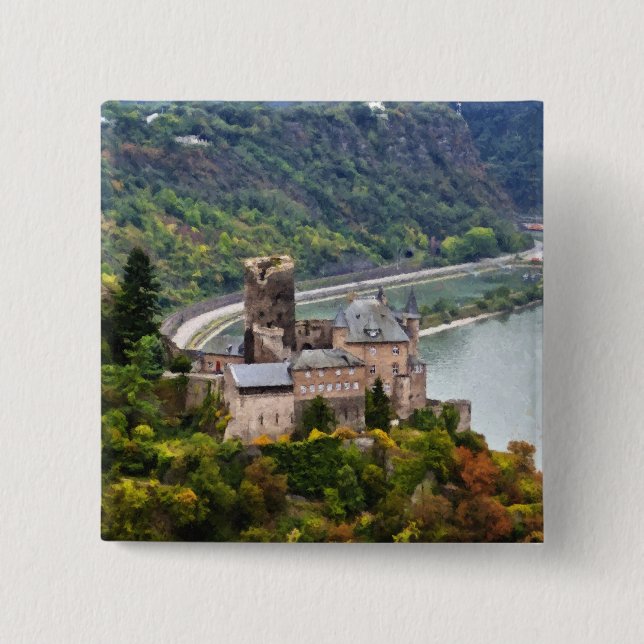 Castle Pinback Button (Front)