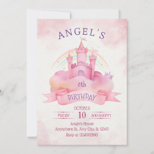 Castle princess invitation