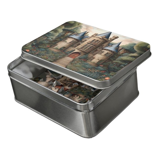 Castle Puzzles for Adult Acrylic Puzzle (Lid Open)