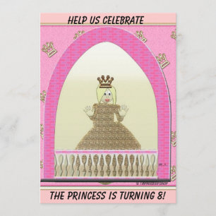 Castle Queen Birthday Invitation
