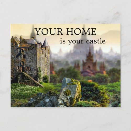 Castle Real Estate Agent Marketing Postcard
