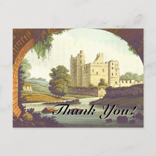 Castle River Brick Arch  Thank You Postcard