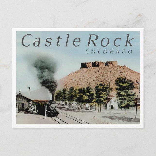 CASTLE ROCK COLORADO POSTCARD (Front)