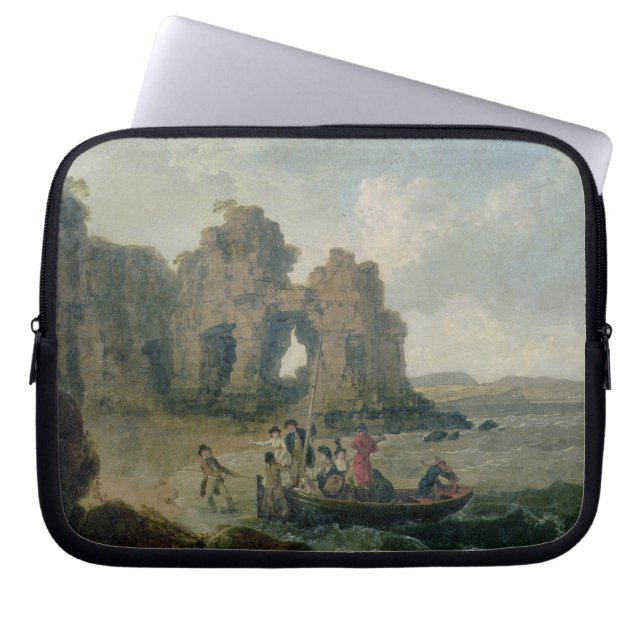 Castle Rock (Flatholm Island), Bristol Channel, 17 Laptop Sleeve (Front)