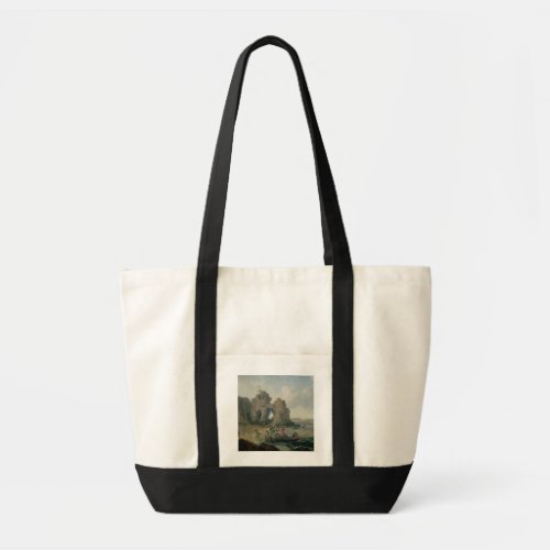 Castle Rock Flatholm Island Bristol Channel 17 Tote Bag