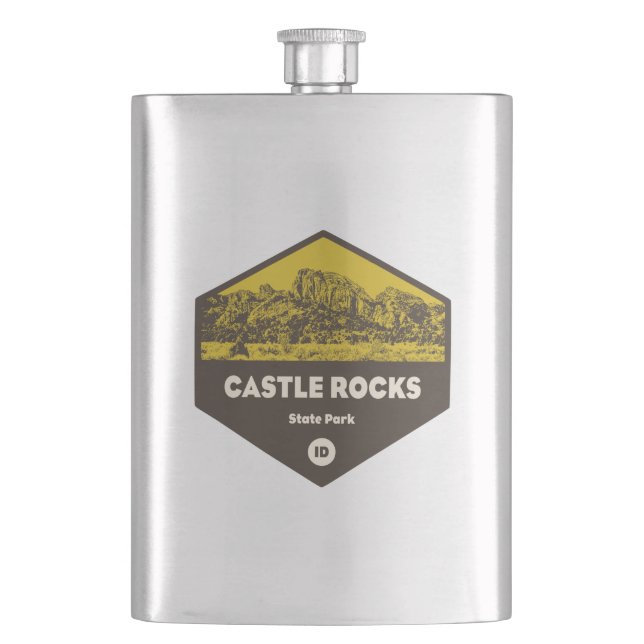 Castle Rocks State Park Idaho Flask (Front)