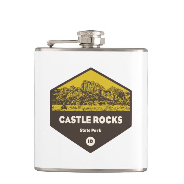 Castle Rocks State Park Idaho Flask (Front)