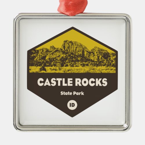 Castle Rocks State Park Idaho Metal Ornament