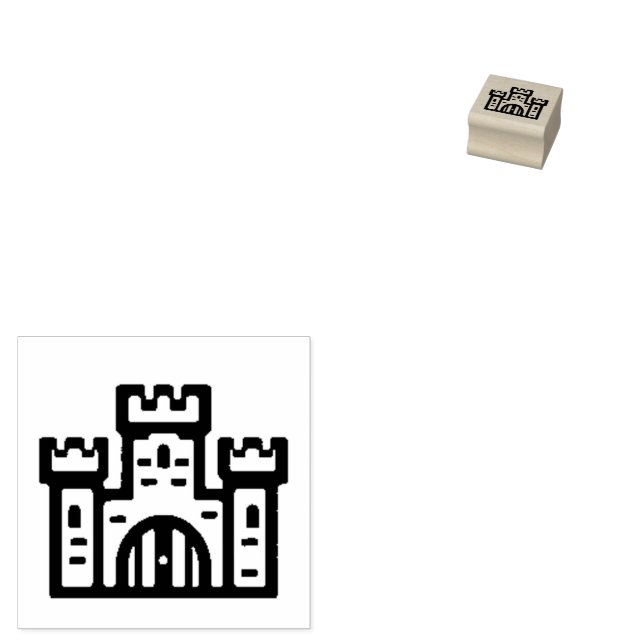 Castle Rubber Stamp (Stamped)