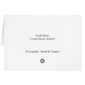 Castle Ruins in County Kerry Cards (Back Horizontal)