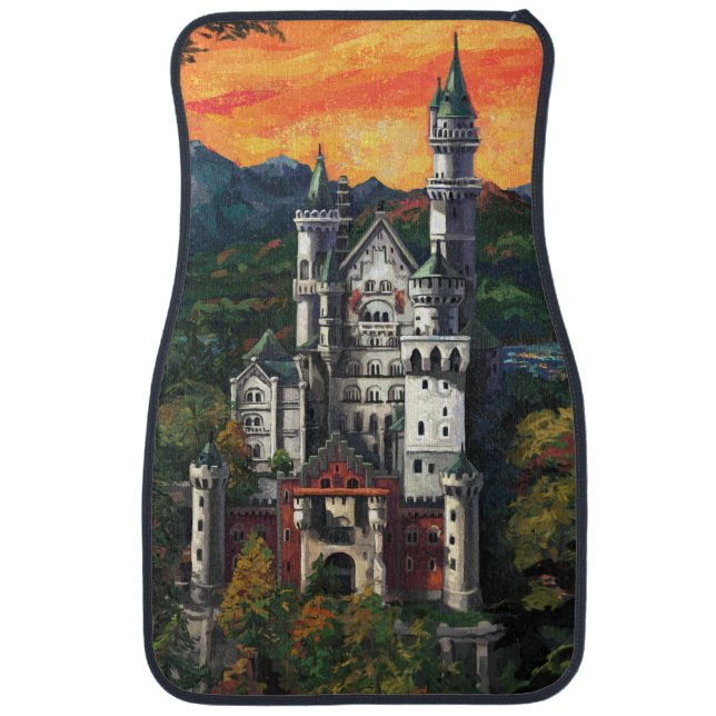 Castle Schloss Neuschwanstein Car Floor Mat (Front)