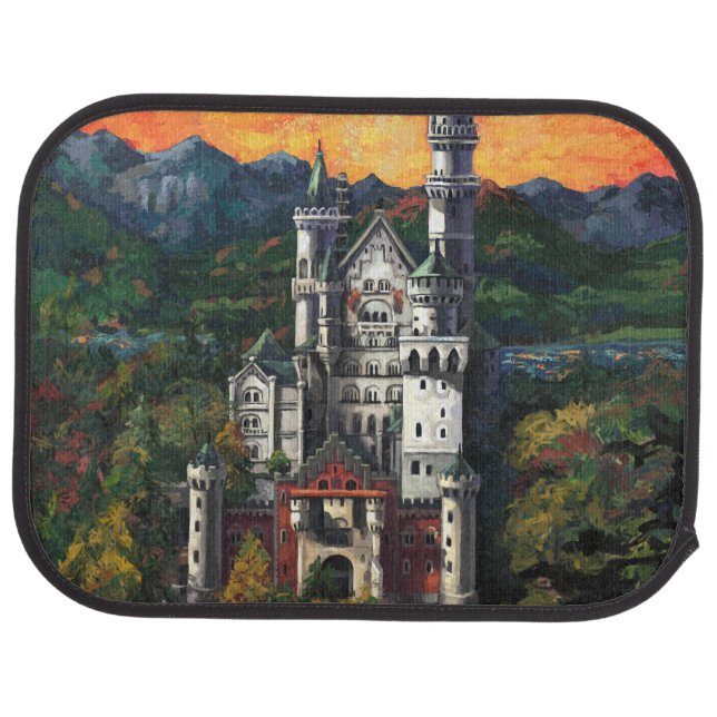 Castle Schloss Neuschwanstein Car Mat (Rear)