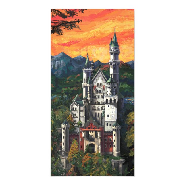 Castle Schloss Neuschwanstein Card (Front)